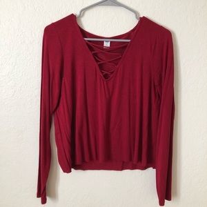 OLD NAVY long sleeve cross tie